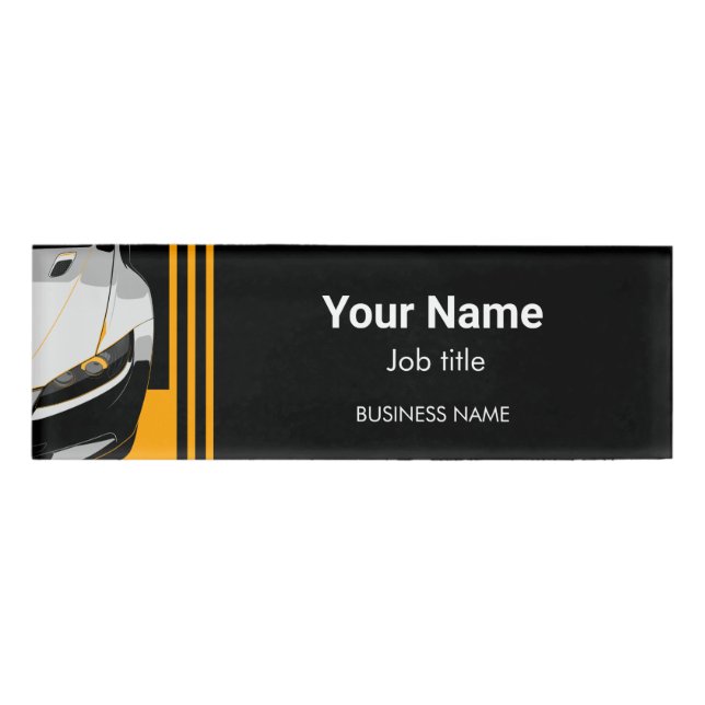 Auto-Detailing-Profi-Autowäsche Namenschild (Vorderseite)