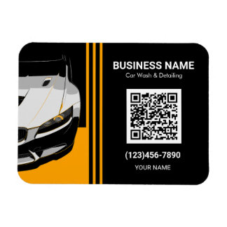 Auto-Detailing- und Autowasch-QR-Code Magnet