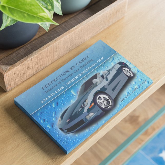 Auto-Detailing-Wassertropfen Flyer Vorlage (Von Creator hochgeladen)