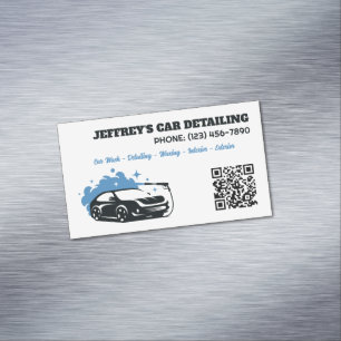 Auto-Detaillierer benutzerdefinierte QR Magnetische Visitenkarte