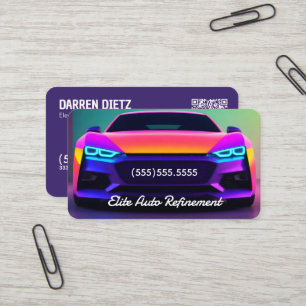 Auto Detaillierter QR Visitenkarte