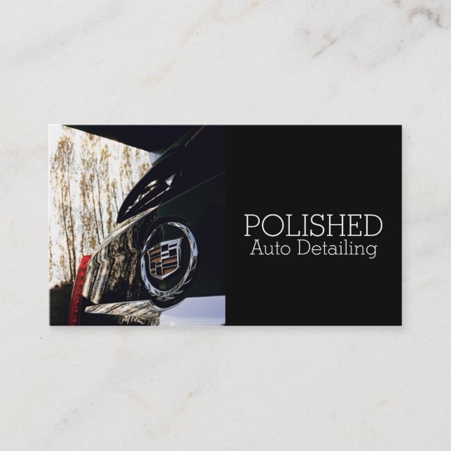 Auto Detection Car Wash Service Business Card Visitenkarte (Vorderseite)
