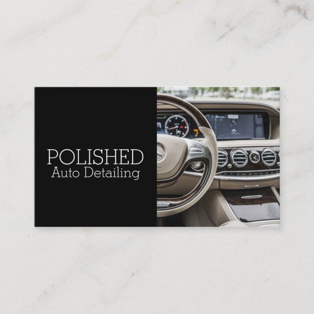 Auto Detection Car Wash Service Business Card Visitenkarte (Vorderseite)