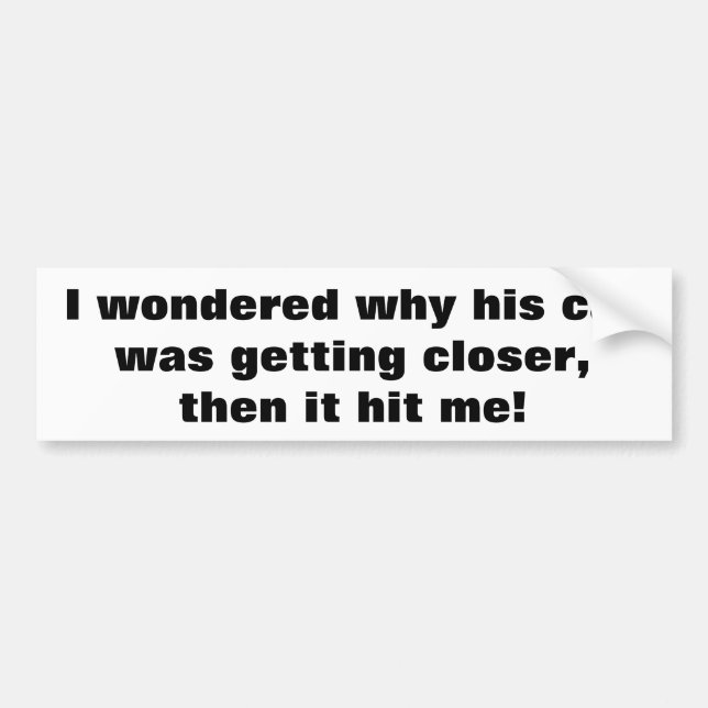 Auto-Einbuchtungsabdeckung Wortspiel Autoaufkleber (Vorne)