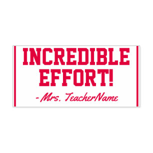 Auto-encreur "EFFORT INCROYABLE !" Classement du tampon en caou