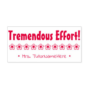 Auto-encreur "Effort prodigieux !" Marquage du tampon en caoutc