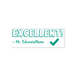 Auto-encreur "EXCELLENT !" Classement du tampon en caoutchouc