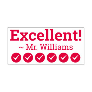 Auto-encreur Inspiration "Excellent !" Marquage du tampon en ca