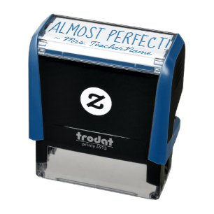Auto-encreur "PERFECTIONNEZ PRESQUE !" + Tampon en caoutchouc