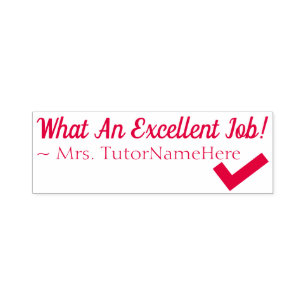 Auto-encreur "Quel Excellent Travail !" Marquage du tampon en c