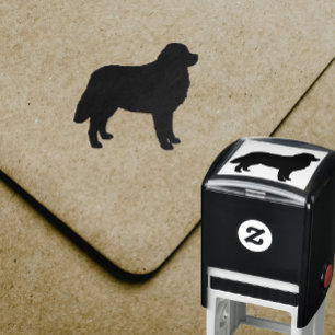 Auto-encreur Tampon auto-alimentant de silhouette de chien de m