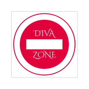 Auto-encreur Tampon en caoutchouc "de zone de diva"