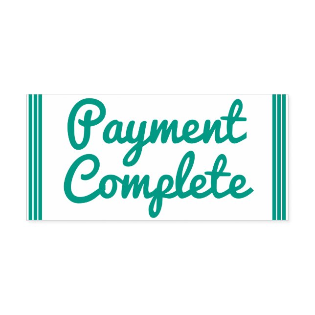 Auto-encreur Tampon en caoutchouc "Paiement effectué" (Design)