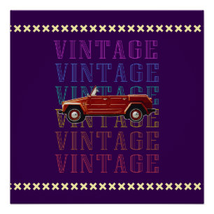 Auto fahren-vintage poster