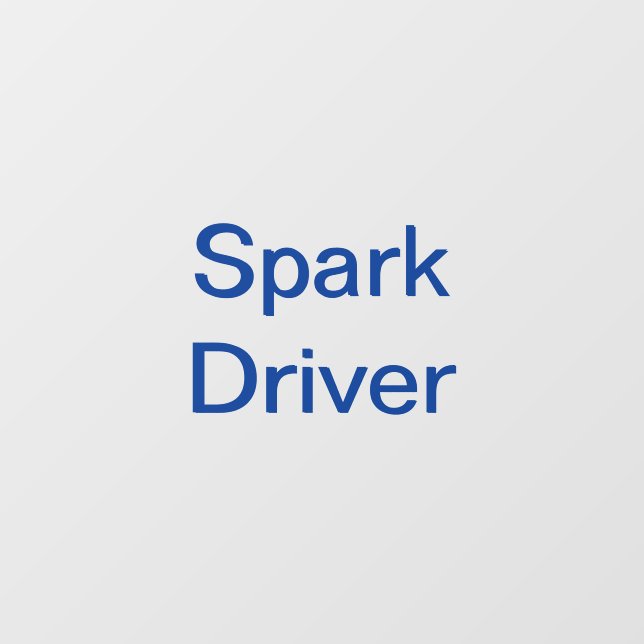 Auto-Fensterdekor für den Spark Delivery Driver Fensteraufkleber (Blatt)