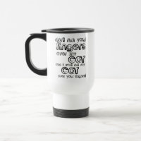 Auto-Finger-lustige Tasse