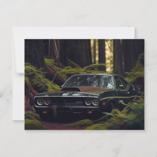 Auto-Forest-Postkarten Postkarte