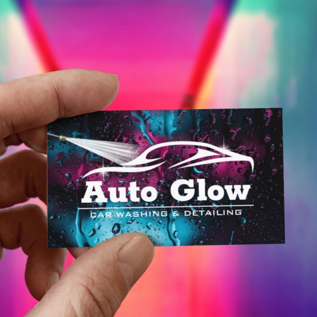 Auto für Autos im Detail Moderne Automobilreinigun Visitenkarte (Von Creator hochgeladen)