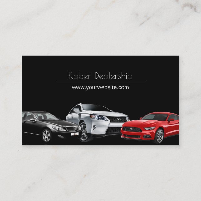 Auto für den beruflichen Handel - Visitenkarte (Vorderseite)