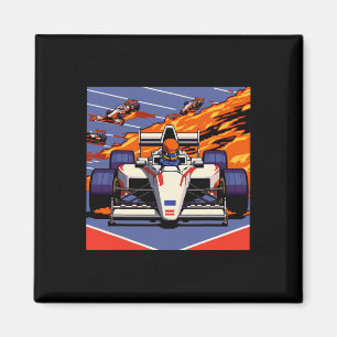 Auto für Mechanic Sports Fan Retro 90er Videospiel Magnet