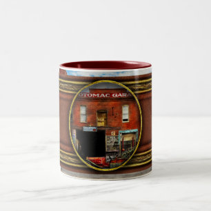 Auto - Garage - mangelhafte Garage 1922 Zweifarbige Tasse