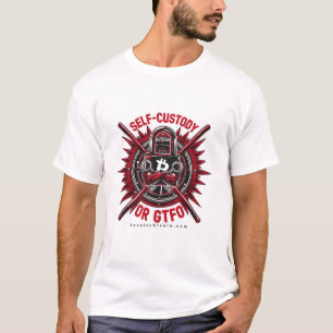 Auto-garde ou GTFO - T-Shirt pour hommes Bitcoin