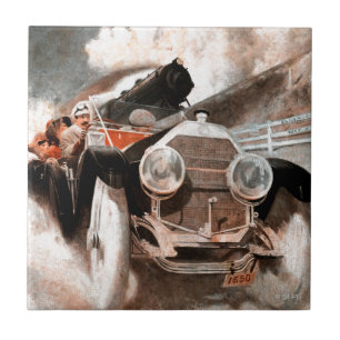 Auto gegen Zug durch William Harnden Pflege Fliese