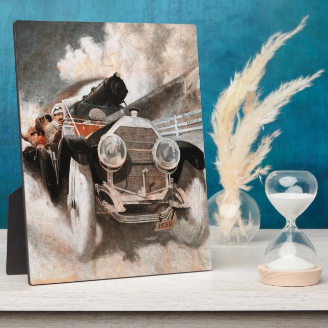 Auto gegen Zug von William Harnden Foster Fotoplatte (Seite)