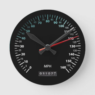 Auto-Geschwindigkeitsmesser Runde Wanduhr