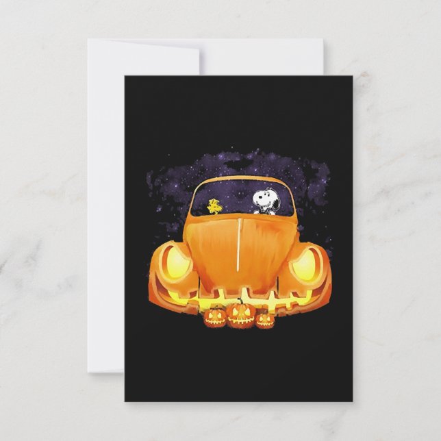 Auto Halloween Karte (Vorderseite)