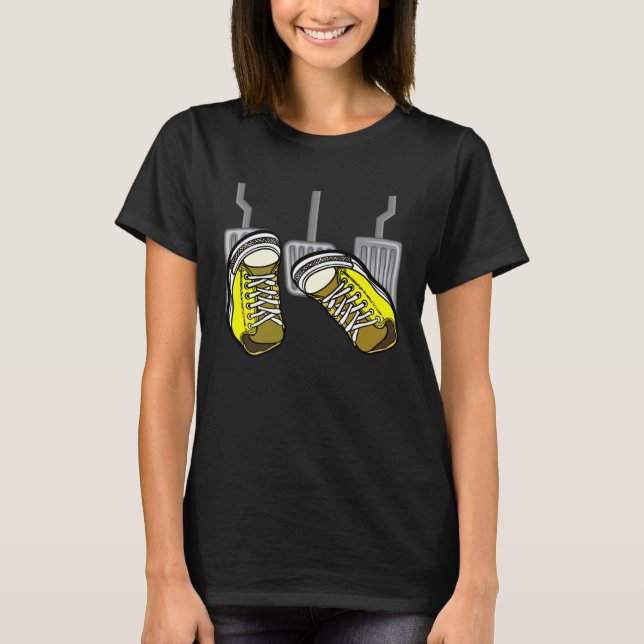 Auto-Handbuch Fahrräder Stick Shift Gearbox Racing T-Shirt (Vorderseite)