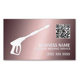 Auto & Haus Druckabfall Custom QR Magnetische Visitenkarte