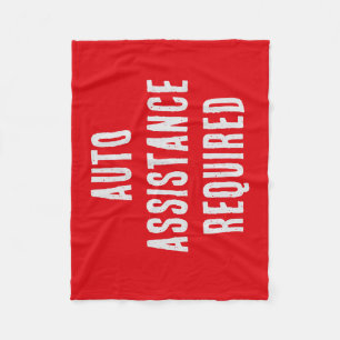 AUTO HILFE ERFORDERLICH Fleece Blanket