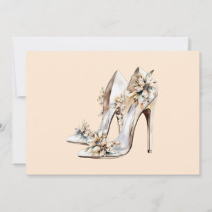 Auto-Hochzeit Navy Floral Brautparty & Rezept Alle Einladung
