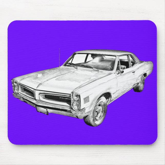 Auto-Illustration 1966 Pontiacs Le Mans Mousepad (Vorne)