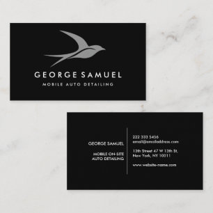 Auto im Detail Auto Repair Shop Flying Bird-Logo Visitenkarte