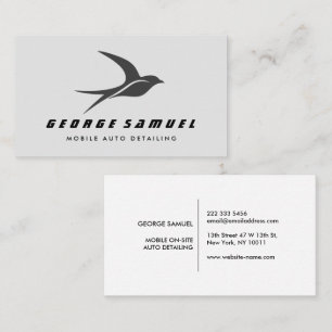 Auto im Detail Auto Repair Shop Flying Bird-Logo Visitenkarte