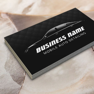 Auto im Detail Automotive Luxury Black Car Visitenkarte