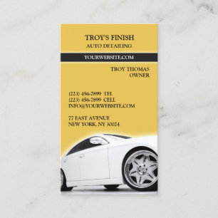 Auto im Detail Car Business Card Visitenkarte