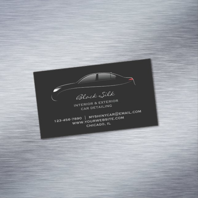 Auto im Detail Magnetische Visitenkarte (Beispiel)