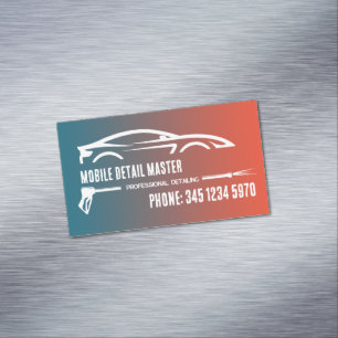 Auto im Detail Magnetische Visitenkarte