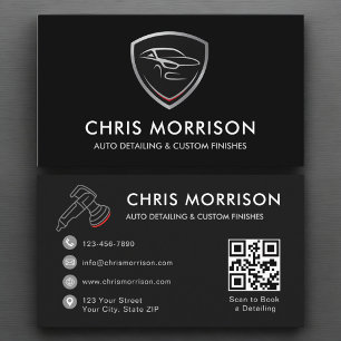 Auto im Detail QR-Code-Logo für Mobilkarosse Visitenkarte
