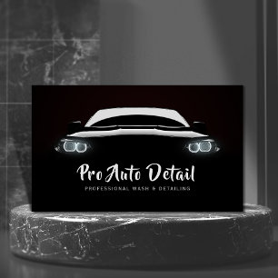 Auto im Detail Reinigung Wash Service Visitenkarte