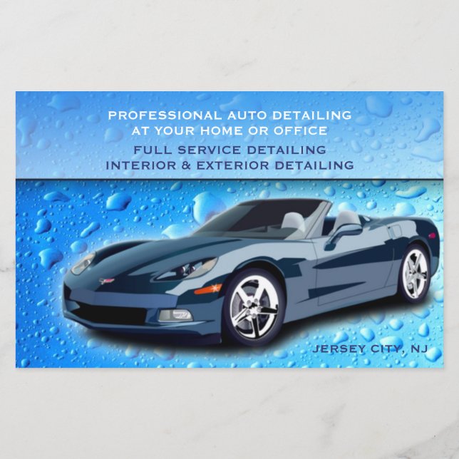 Auto im Detail Wassertropfen Flyer (Hinten)