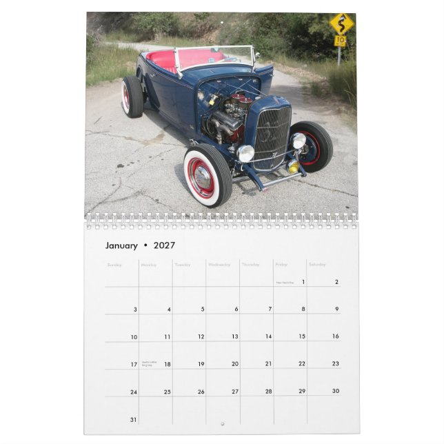 Auto-Kalender Kalender (Jan 2027)