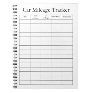 Auto Kilometerzähler Notizbuch Notizblock
