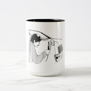 Auto-Körper-Arbeitskraft Zweifarbige Tasse