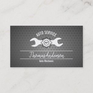 Auto-Logo-Autodienst Mechaniker Techniker Visitenkarte