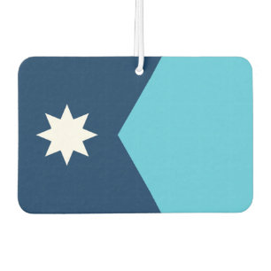 Auto-Luftverbesserer mit Flagge von Minnesota, USA Autolufterfrischer