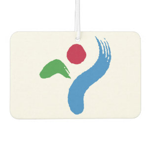 Auto-Luftverbesserer mit Flagge von Seoul, Südkore Autolufterfrischer